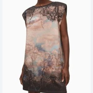 All Saints Womens Pink Coni Sumire Tank Dress